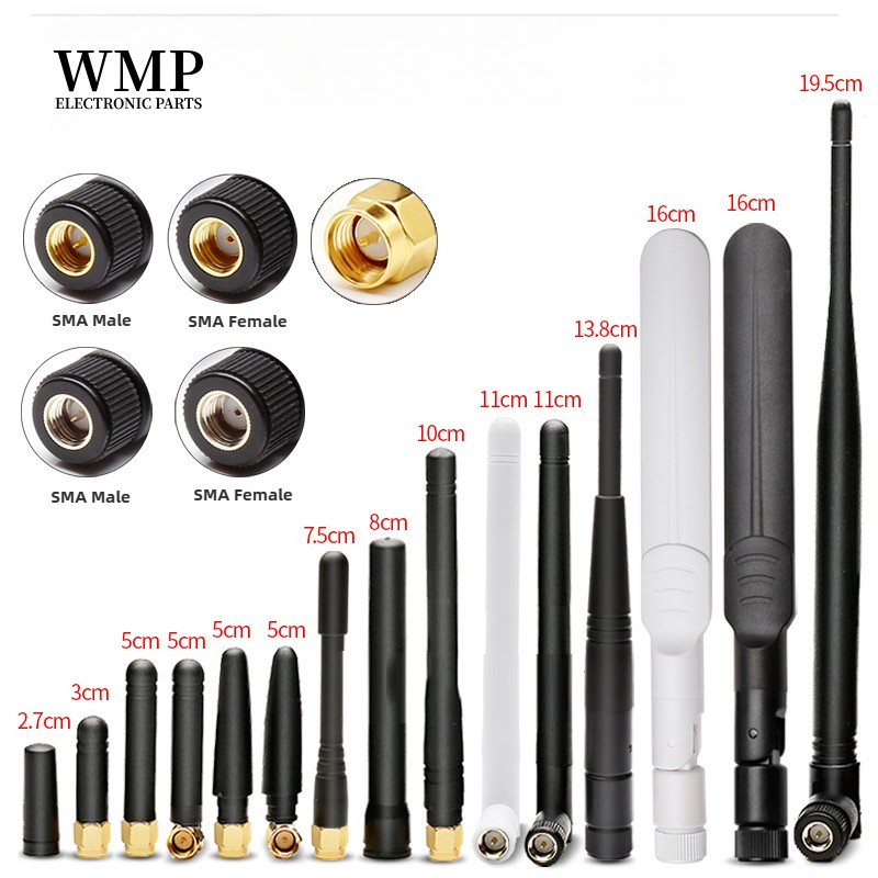 2 ชิ้นเสาอากาศ Wifi 2.4G 5G 5.8G SMA ชายหญิง Universal Antena Wifi สําหรับเครื่องขยายเสียง WLAN Router สัญญาณ Booster Antenne