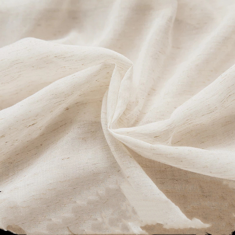 Farmhouse Sheer Valance Curtain สไตล์ยุคกลางผ้าม่านสั้น Tier Light Filtering Faux ผ้าลินิน Textured Small Cafe Window Treatment สําหรับห้องครัว/ห้องน้ํา/ห้องรับประทานอาหาร - รูปที่ 5