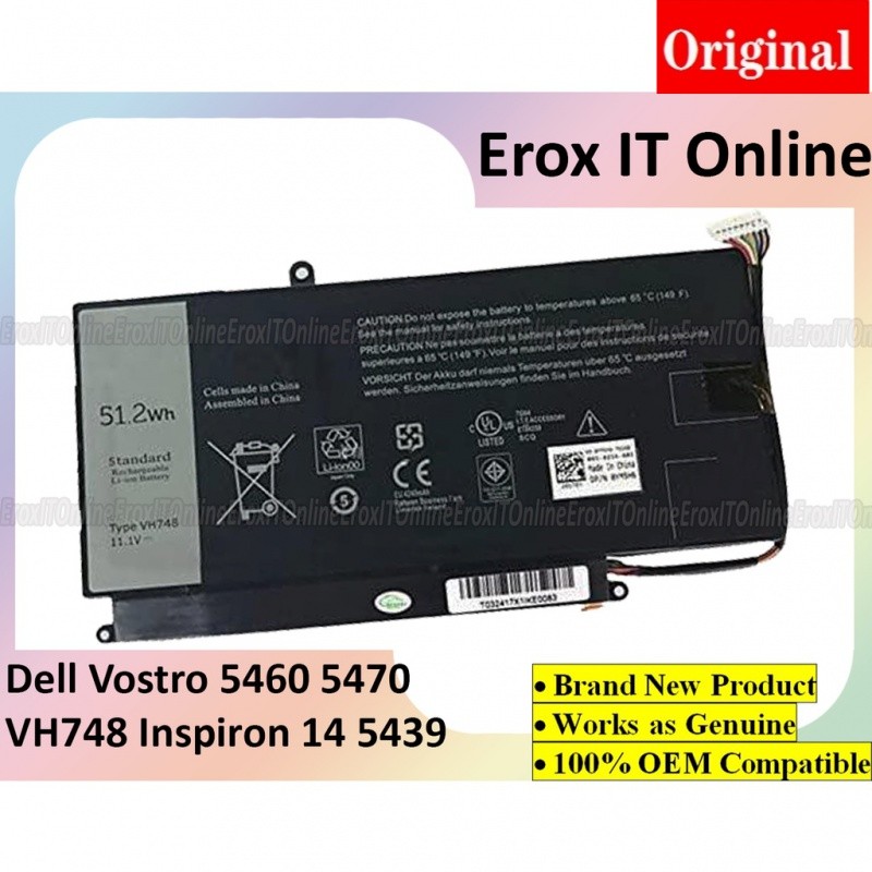 ✿Dell Inspiron 14-5439 Vostro 5460 5470 5560 5460d 5460r 5470r 5470d 5560r แบตเตอรี่ RUDG