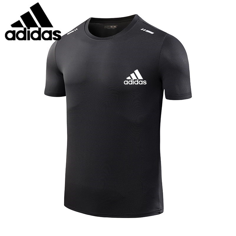 เสื้อยืดผ้าไหมน้ําแข็งสปอร์ตเรียบง่ายสําหรับผู้ชาย คอกลมธรรมดา เกาหลี เสื้อยืดแขนสั้นสําหรับผู้ชาย ท็อปส์ซู เสื้อผ้า ไม่จํากัดเพศ #DK-8008-AD