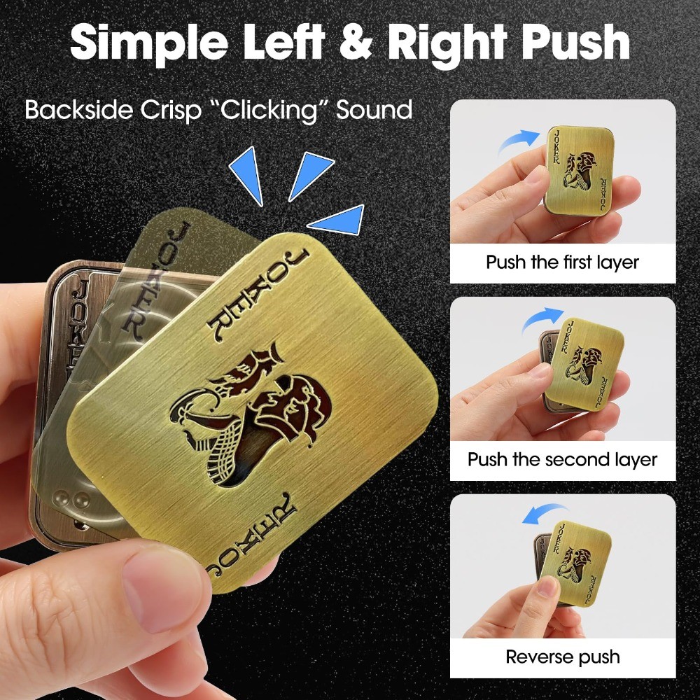 Edc Push Slider โลหะ Fidget Anti Stress ของเล่นผู้ใหญ่ Finger Spinner โป๊กเกอร์บรรเทาความวิตกกังวลของเล่นแบบพกพา Pop Magnetic Slider เกมวันหยุดของขวัญ