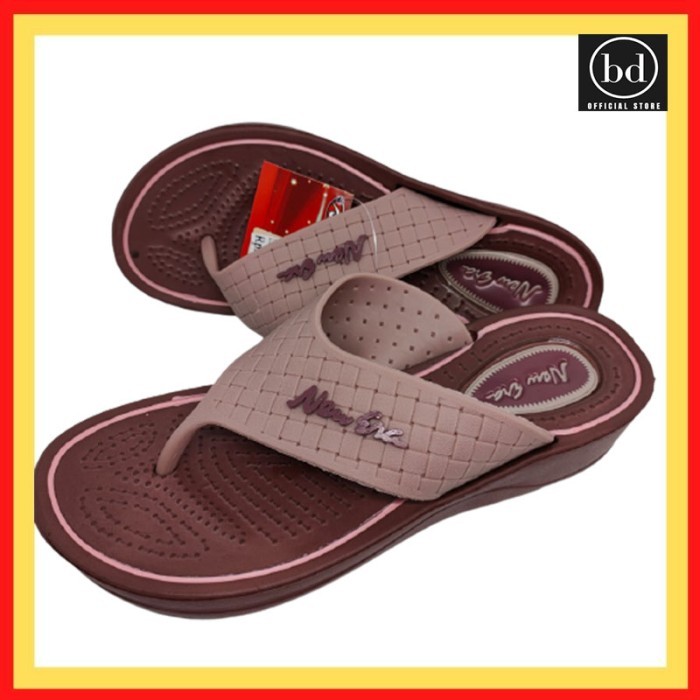 MALL586- [besty_mart3] รองเท้าแตะยางผู้หญิง New Era S357 - สีชมพู, 38