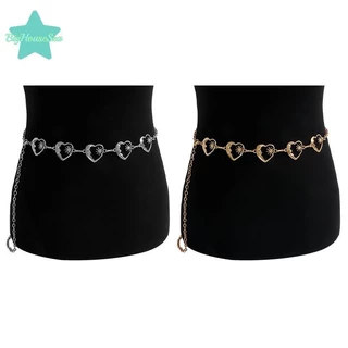 [BigHouseSea] Harajuku Punk Moon เข็มขัดโลหะผู้หญิง Vintage Punk Gothic Moon Sun เอวสูงเข็มขัดจี้เข็มขัดหญิงใหม่