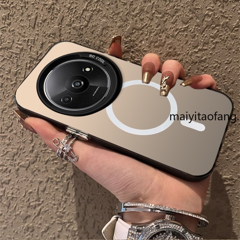 ปลอกxiaomi redmi a3 2024 4Gเคสโทรศัพท์เคสแข็งTPUเคสโทรศัพท์กันกระแทกแบบแข็งออกแบบใหม่ความงามไร้สายแม่เหล็กCYBSWX01