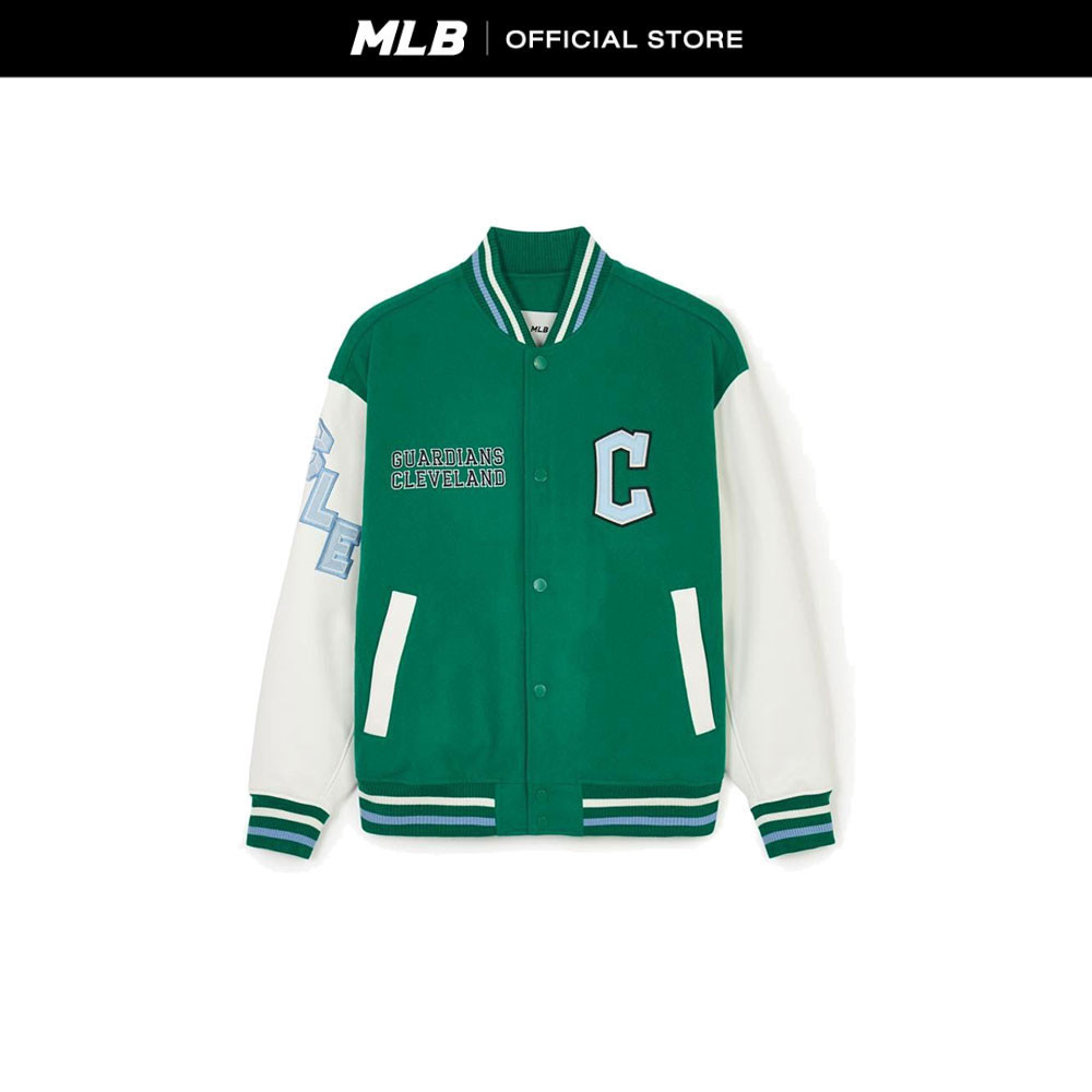 MLB เสื้อจัมเปอร์ Unisex Varsity รุ่น 3AJPV0241 45GNP สีเขียว