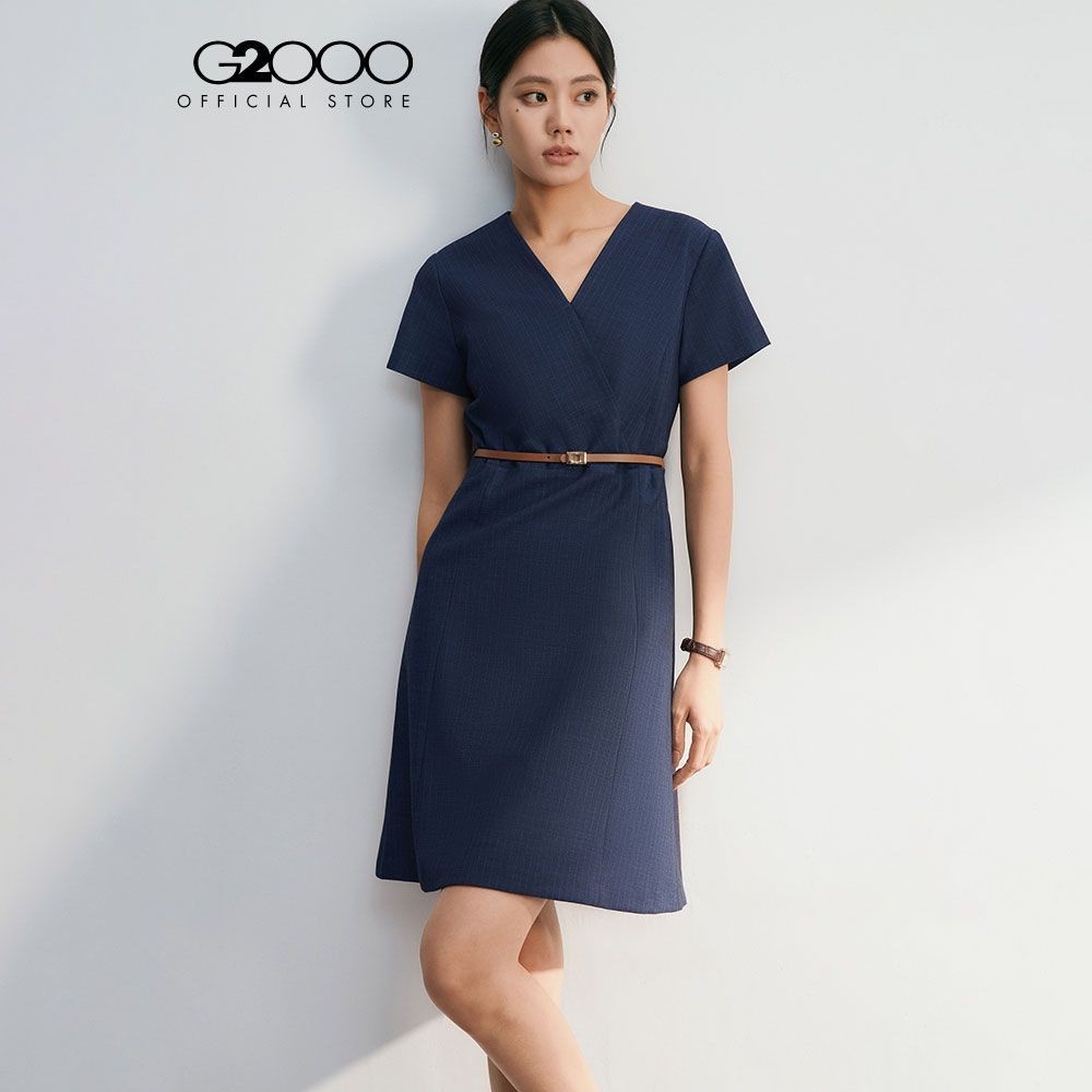 G2000 เดรสสำหรับผู้หญิง ทรง Fit & Flare Shape รุ่น 4623209679 NAVY