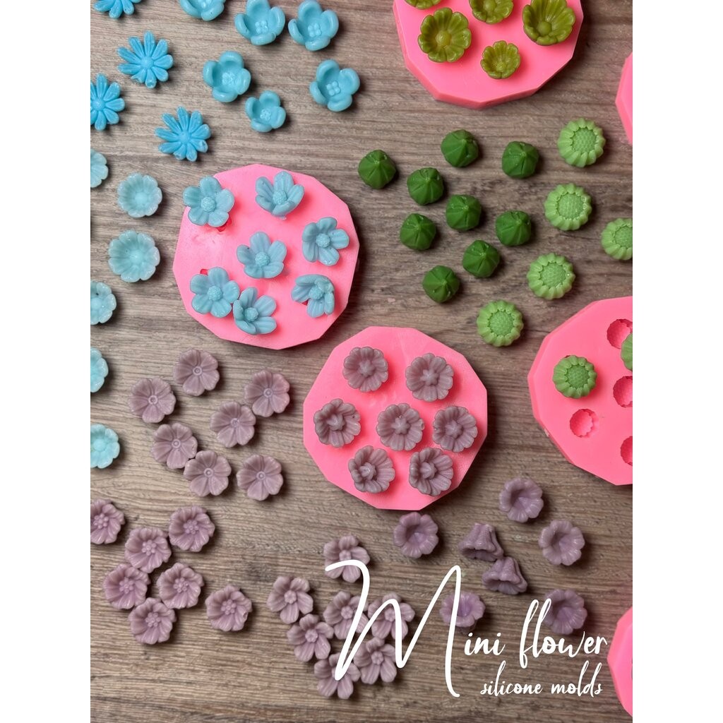 แม่พิมพ์ซิลิโคน ดอกไม้จิ๋ว สำหรับตกแต่ง น่ารักทุกลาย