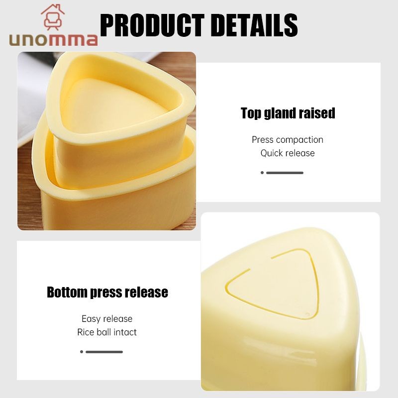 แม่พิมพ์ทําซูชิ ข้าวปั้น รูปหัวใจ ดอกไม้ สไตล์ญี่ปุ่น DIY unomma ราคา ถูกที่สุด ดีลบีเคเค แกลเลอรีภาพที่ 8