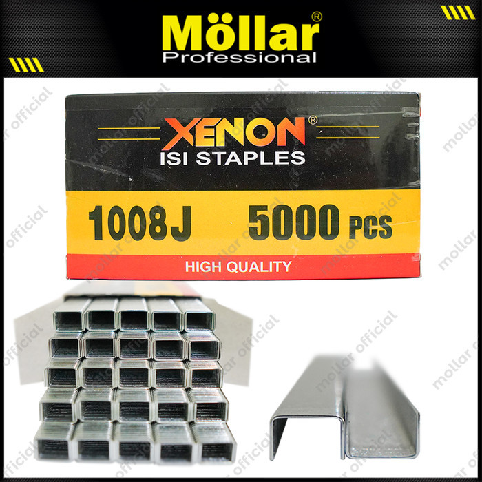 ลวดเย็บกระดาษยิงแบบเติม XENON 1008J 1 แพ็ค 5,000 ชิ้น – ที่หนีบเย็บกระดาษสําหรับเครื่องมือไฟฟ้า - Ob