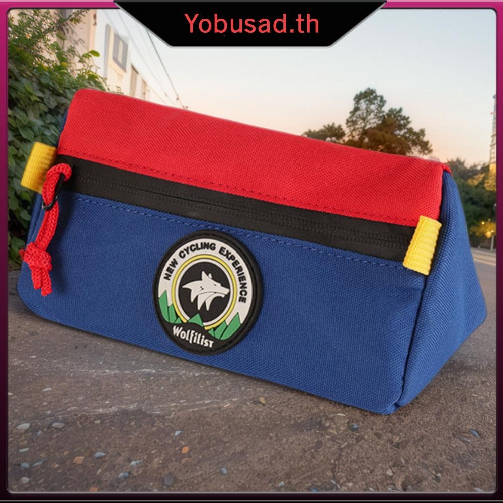 [Yobusad.th] กระเป๋าแฮนด์จักรยานสําหรับเด็ก กระเป๋าหน้าจักรยานสามเหลี่ยมสําหรับจักรยานพับ Brompton