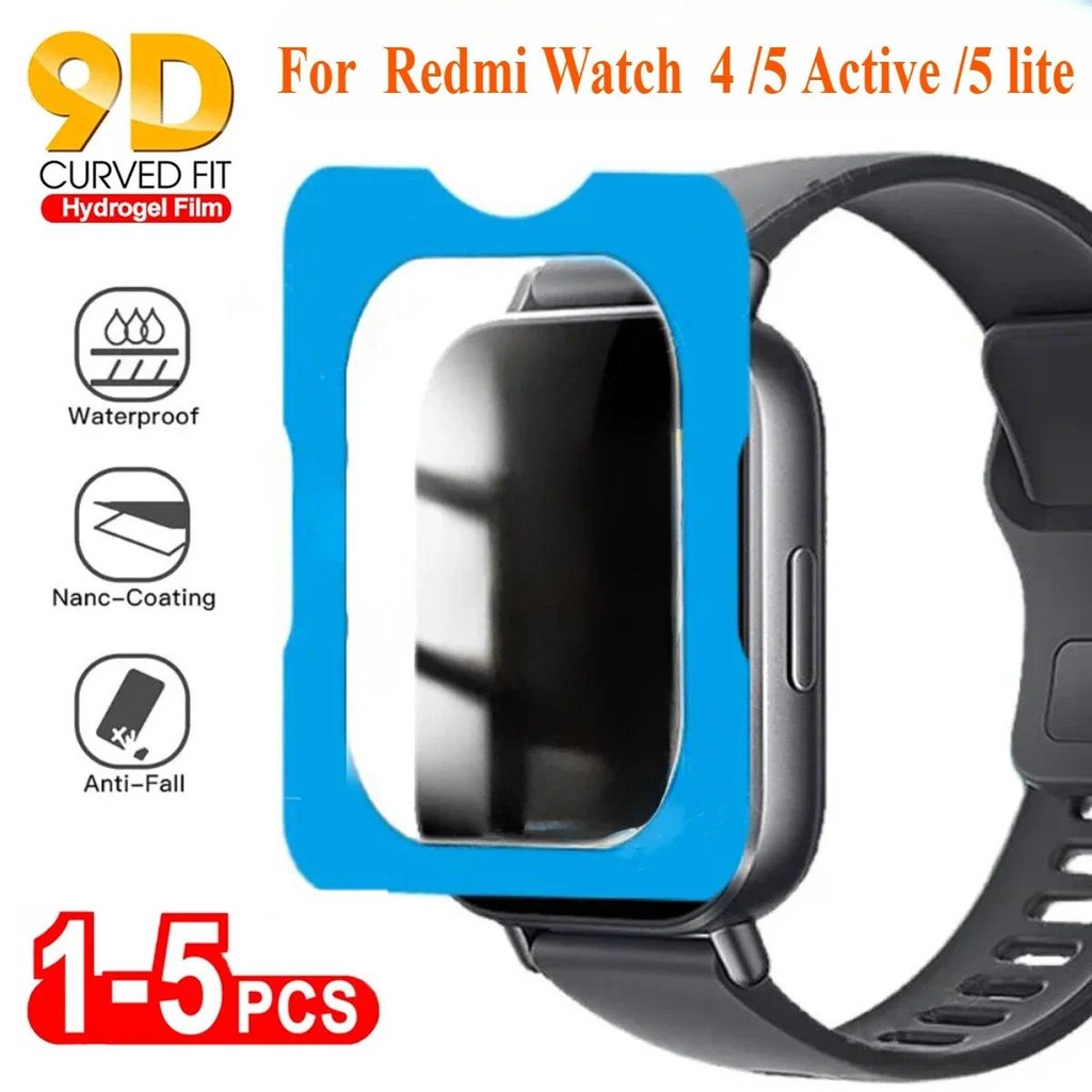 1 ชิ้นกระจกนิรภัยสําหรับ Xiaomi Redmi Watch 5Active 4 5 Active lite ป้องกันหน้าจอกระจกป้องกันติดตั้งง่าย