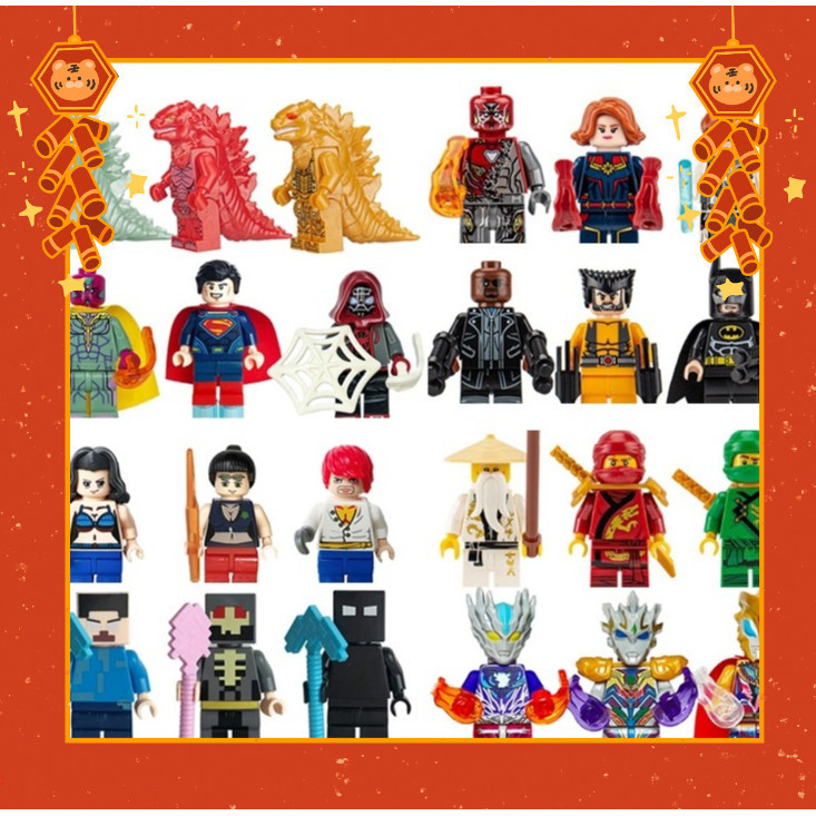 League of Legends ตุ๊กตาแอ็คชั่นบล็อกตัวต่อเด็กของเล่นการเรียนรู้ที่ใช้งานได้จริง