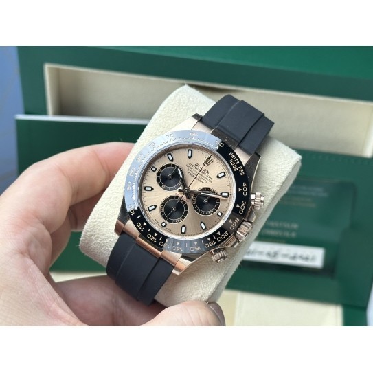 Rolex Rolex Daytona Series116515Rose Gold Tape Di 40 มม. เส้นผ่านศูนย์กลางนาฬิกา