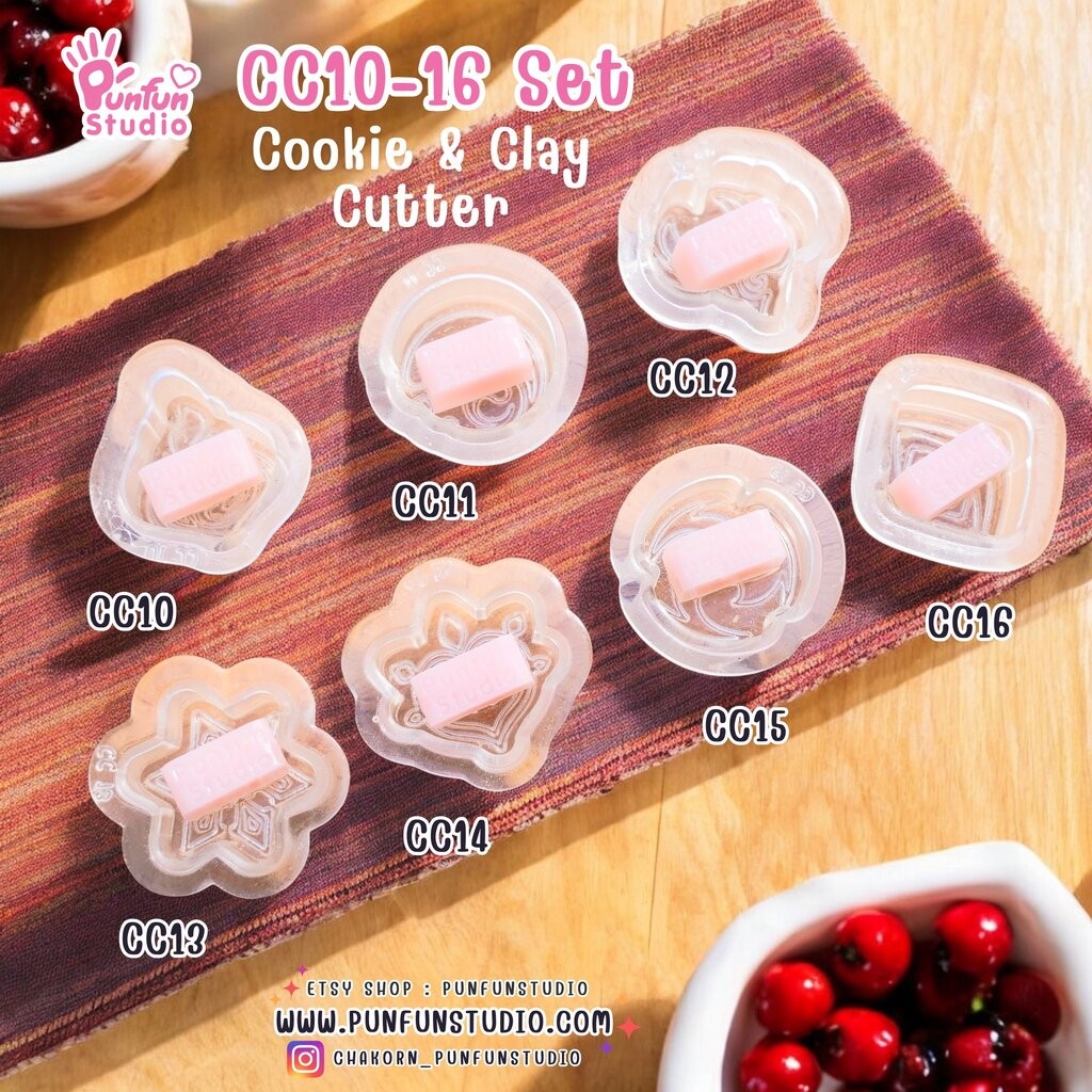 CC 10-16 Genshin Cookie & Clay Cutter / Cookie Cutter / Polymer Cutter / Fondant Cutter / Play-Doh C