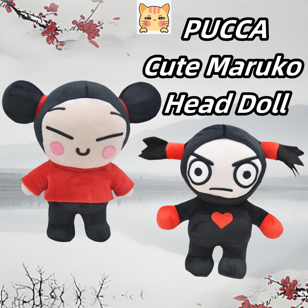 Bct PUCCA สร้างสรรค์น่ารักตุ๊กตาหัวลูกชิ้นนุ่มที่เต็มไปด้วยตุ๊กตาห้องนอนหมอนตกแต่งบ้านของขวัญน่ารักส