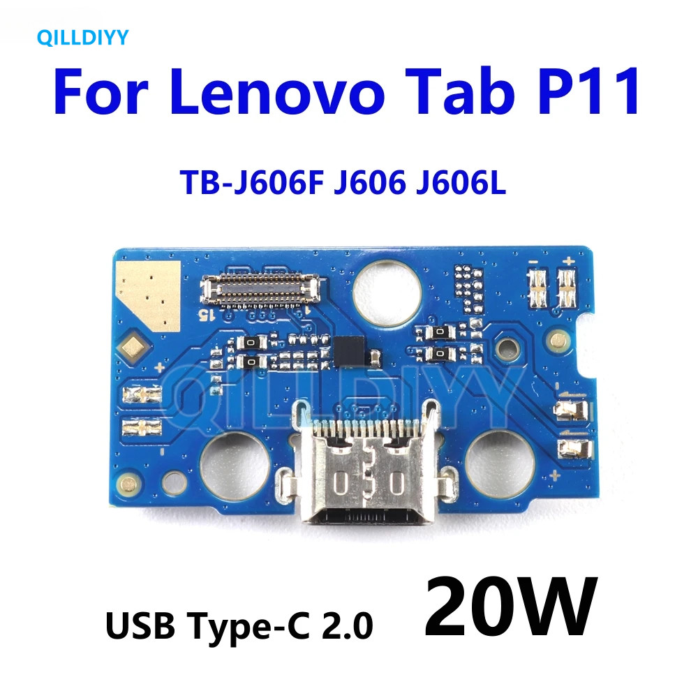 1pcs USB Charger Connector ชาร์จพอร์ต Dock Board Flex สําหรับ Lenovo แท็บเล็ต Tab P11 TB-J606F J606 