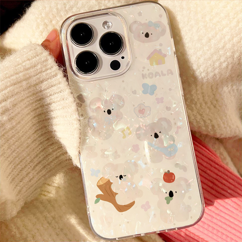 สําหรับ เคสไอโฟน11 เคสโทรศัพท์ โคอาล่า For iPhone 11 12 13 14 16 15 Pro Max X 7P 8P XS Max XR SE PLUS เคส เคสไอโฟนสวยๆ