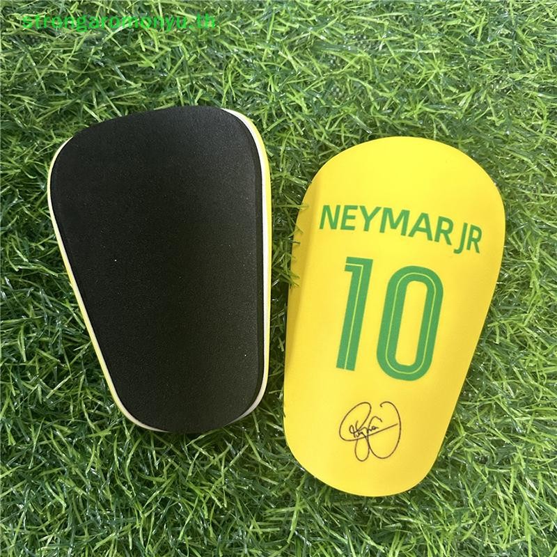 Strongaromonyu Mini Football Shin Pads ทนต่อการสึกหรอฟุตบอลการฝึกอบรม Shin Guards ฟุตบอลการฝึกอบรม Shank Board กีฬาขาอุปกรณ์ป้องกัน TH