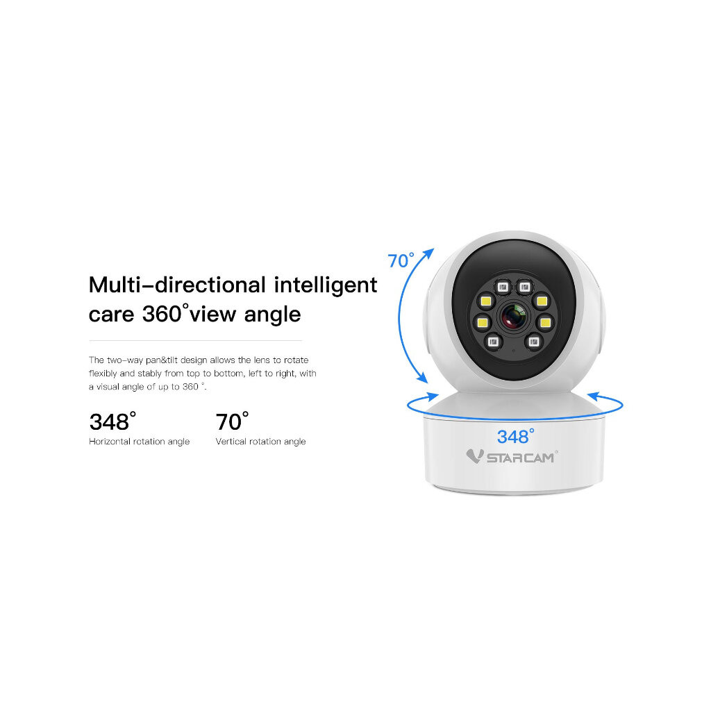 Vstarcam CS49L 3MP 2.4G กล้อง IP Mini Wireless Wifi Security กล้อง PTZ Cam IR Night