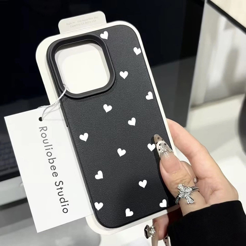 ฝาครอบโทรศัพท์นุ่มได For iPhone11 13 15 เคส ไอโฟน12 14 ProMax 7 8Plus X XR XS รักกราฟิก