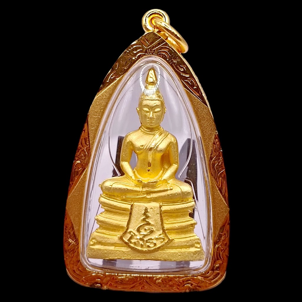 K926 หลวงพ่อโสธร วัดโสธรวราราม ฉะเชิงเทรา รุ่น80ปี เนื้อกะไหล่ทอง กรอบทองไมครอน 3.0x4.0 cm พร้อมส่ง
