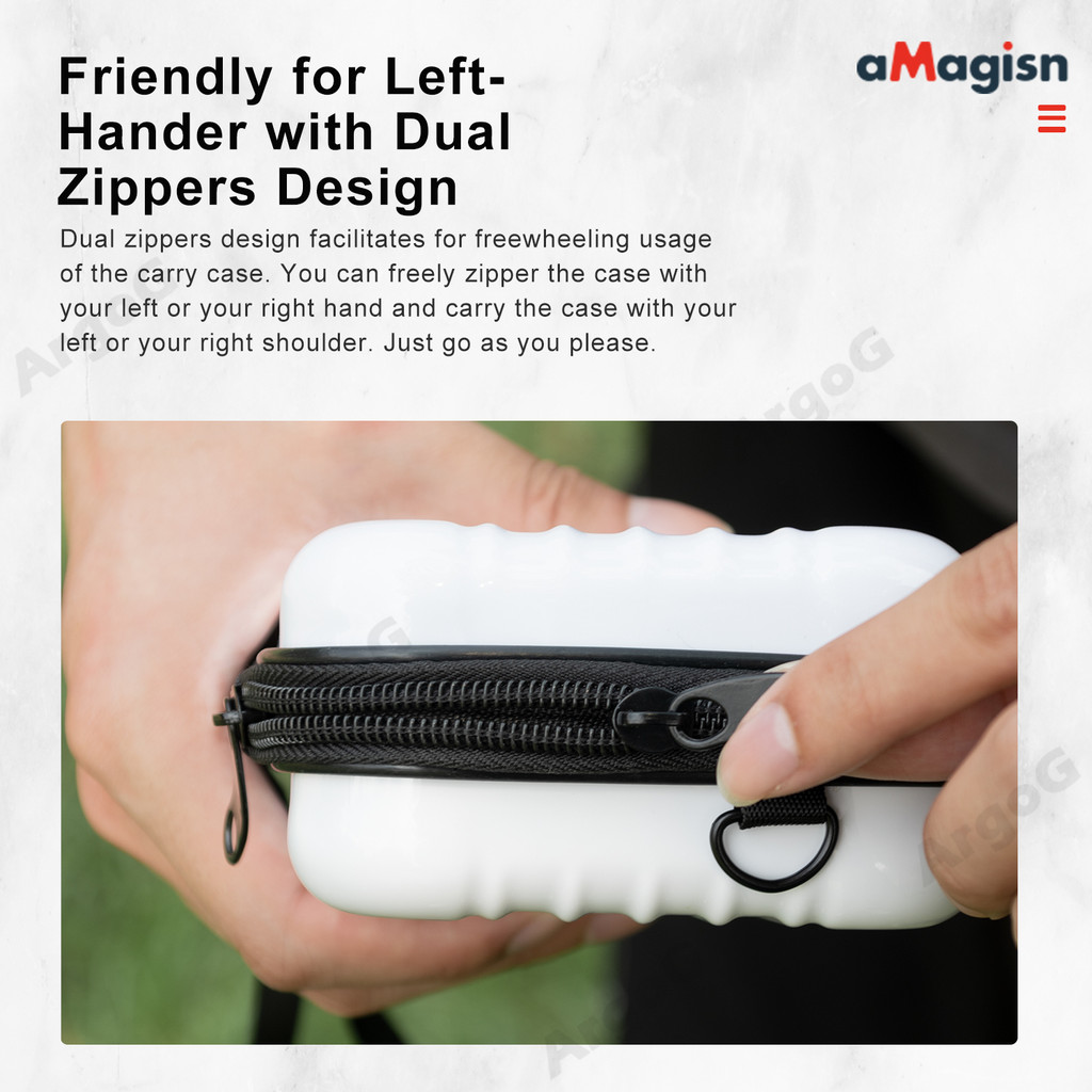 AMagisn ขนาดเล็กพกพาสําหรับ Insta360 X5 / X4 Mini Storage Case Hard กระเป๋ากันน้ํา Insta360 X5 อุปกรณ์เสริม