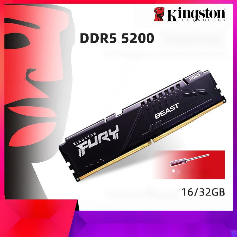 แรมเดสก์ท็อป Kingston DDR5 6000MHz ซีรีส์ Beast ขนาด 16GB 32GB