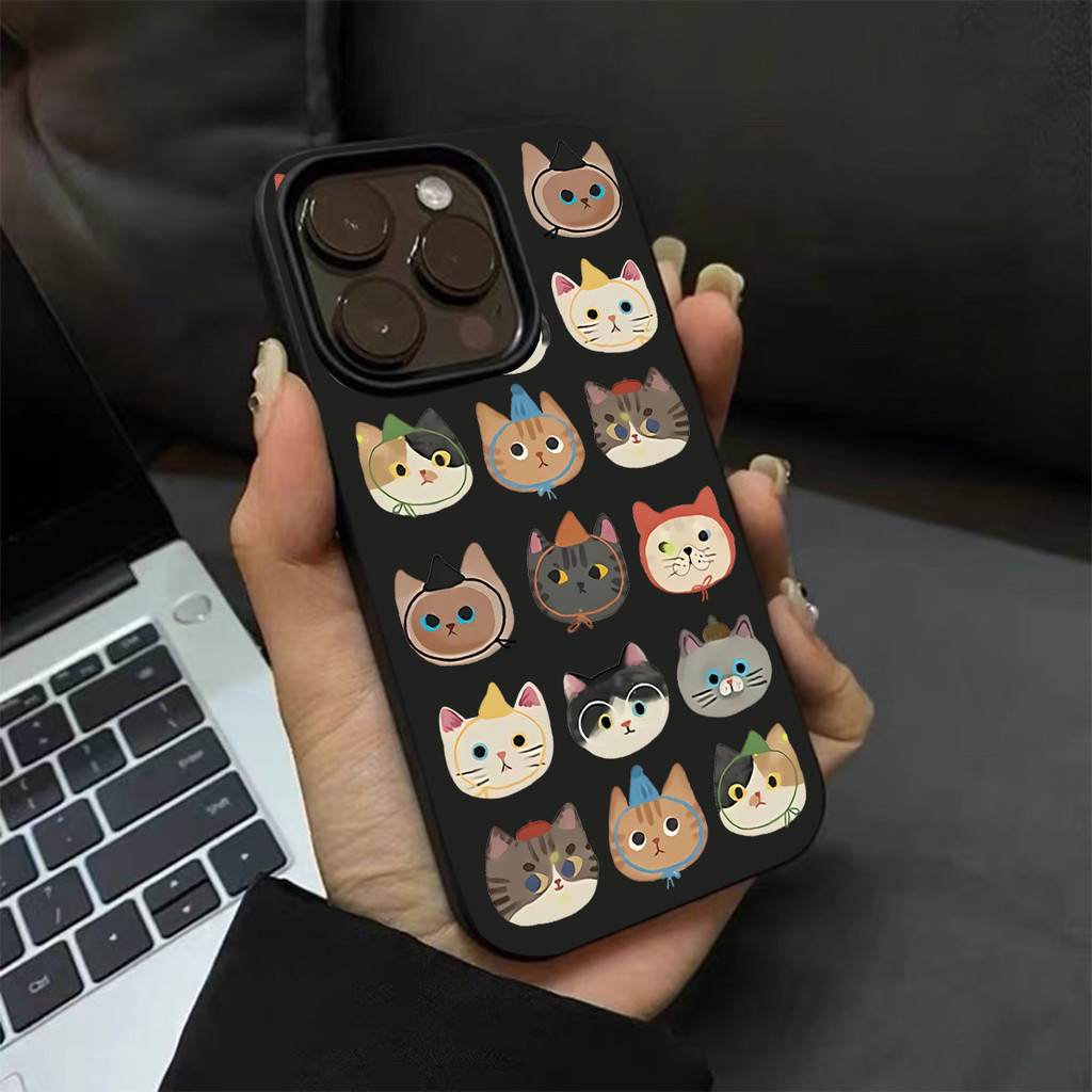 สไตล์เกาหลี ins niche บุคลิกภาพสําหรับกรณี iphone 16promax 16pro 16 15promax 15pro 15 14promax 14pro 14 13promax 13pro 13 12pro 12promax 12 11promax 11 xsmax xr xs HHQY