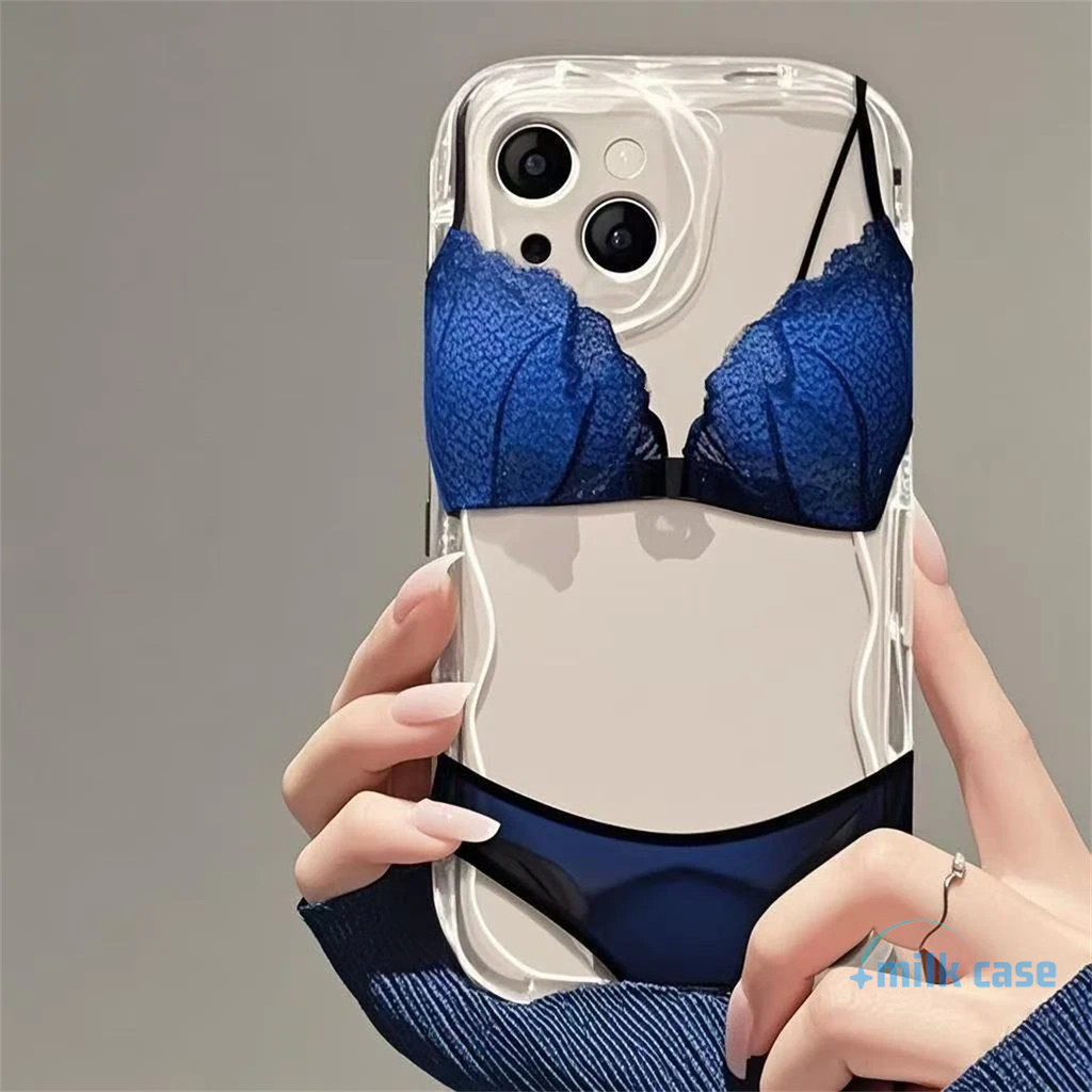 เคสโทรศัพท์ลายชุดชั้นในสุดสร้างสรรค์ สำหรับ IPhone 11 15 16 13 14 Pro Max XR X XS Max 7 8 15 Plus เคส E1776