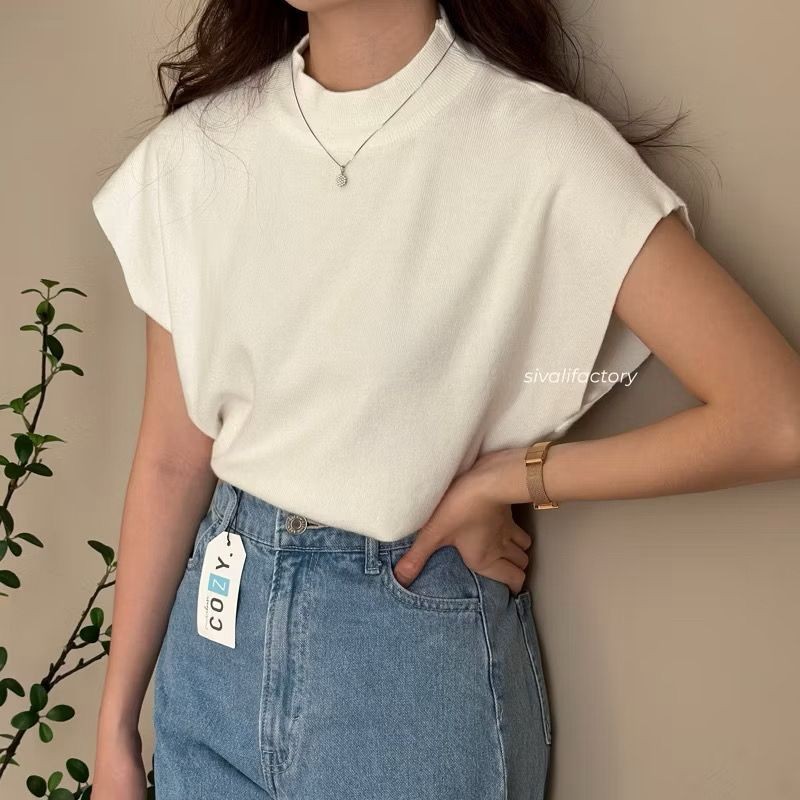 MF - เสื้อถักด้านในแขนสั้น CALNI
