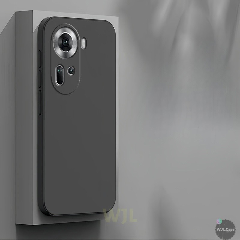 เคส OPPO Reno 11 เคสซิลิโคนโทรศัพท์มือถือสีลูกกวาดเรียบง่าย YT - รูปที่ 2