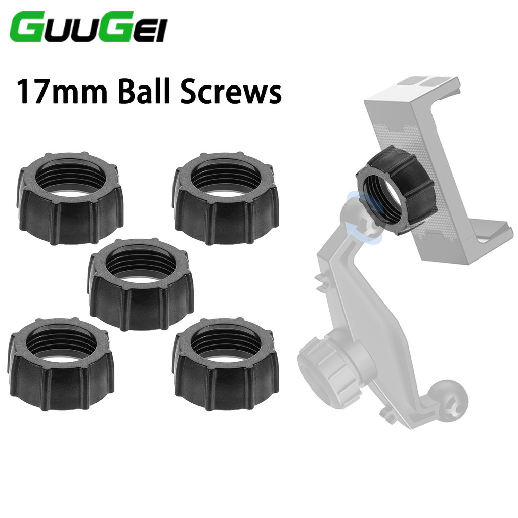 Guugei 5 ชิ้นสกรูกระชับ 17 มิลลิเมตรบอลหัวคงที่ที่วางโทรศัพท์ในรถยนต์อุปกรณ์เสริม