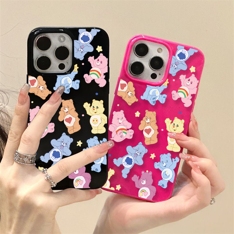 สำหรับ iPhone 16 Pro Max เคส ไอโฟน สีดำมันTPUซอฟท์เคส กันกระแทกกล้องป้องกัน โบว์ดอกไม้ เข้ากันได้กับ 14 13 12 Pro 11...