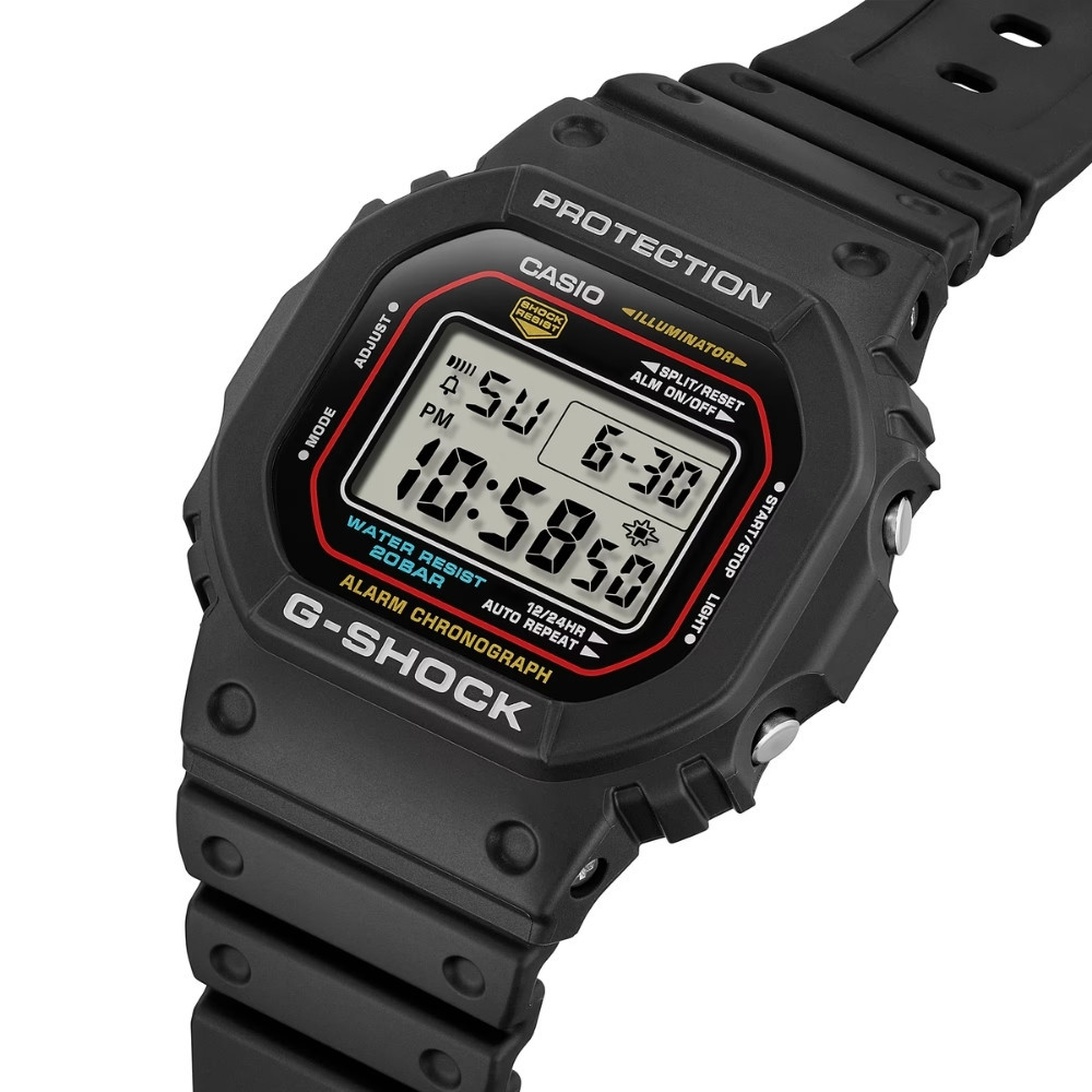 CASIO นาฬิกาข้อมือผู้ชาย G-SHOCK รุ่น DW-5600RL-1DR สายเรซิ่น สีดำ