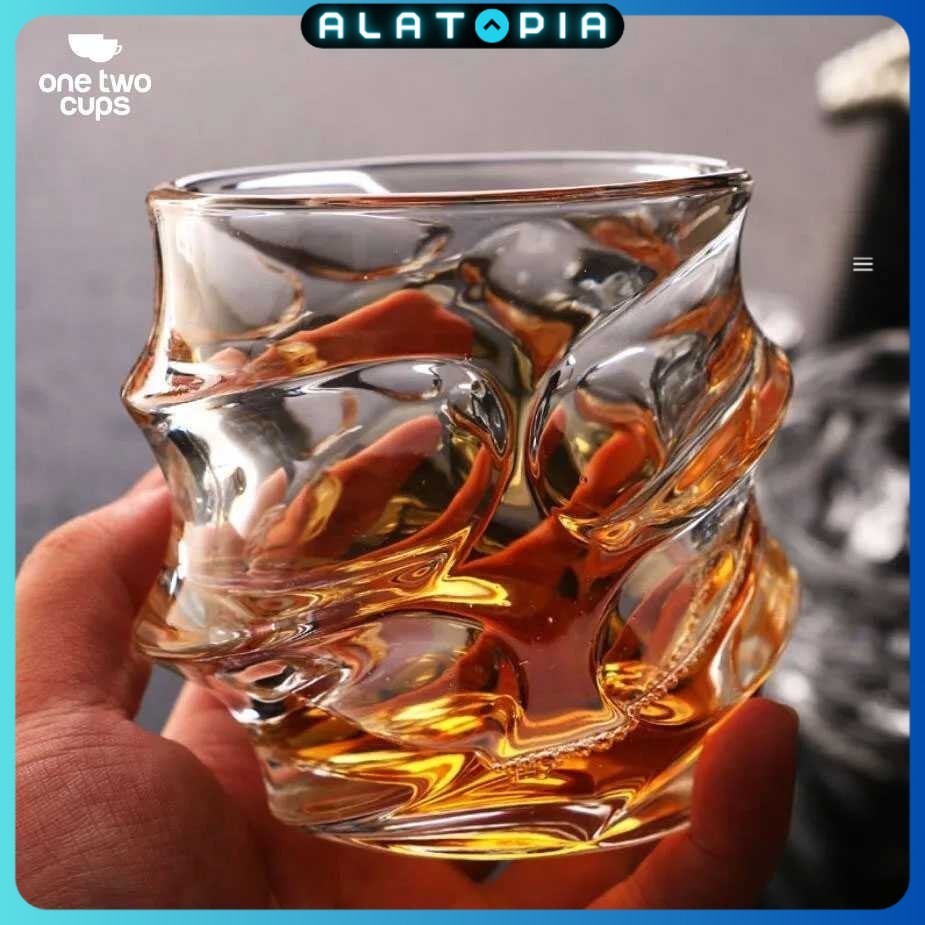 One Two Cups Whisky Crystal Classic Rock Glass 300ml - YJ102