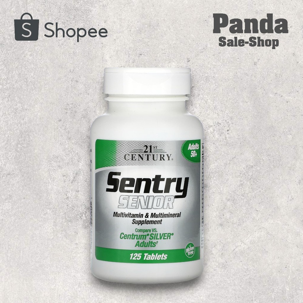 21st Century, Sentry Senior, Multivitamin & Multimineral Supplement, Adults 50+, 125 Tablets