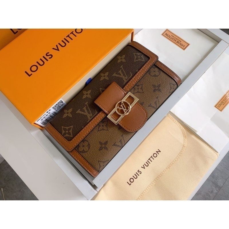 Dauphine Long Wallet Women Letter Pattern Leather Wallet Women Last Design Exclusive