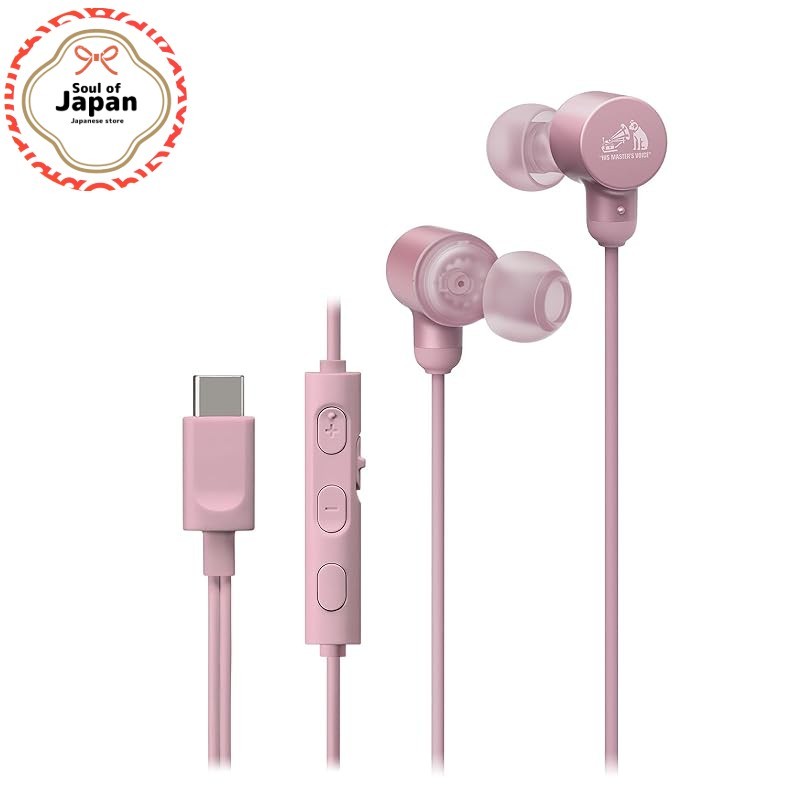 JVC Kenwood Victor HA-FR29UC-P Earphones Wired with Mic High Resolution Carrying Pouch Type C Canal 