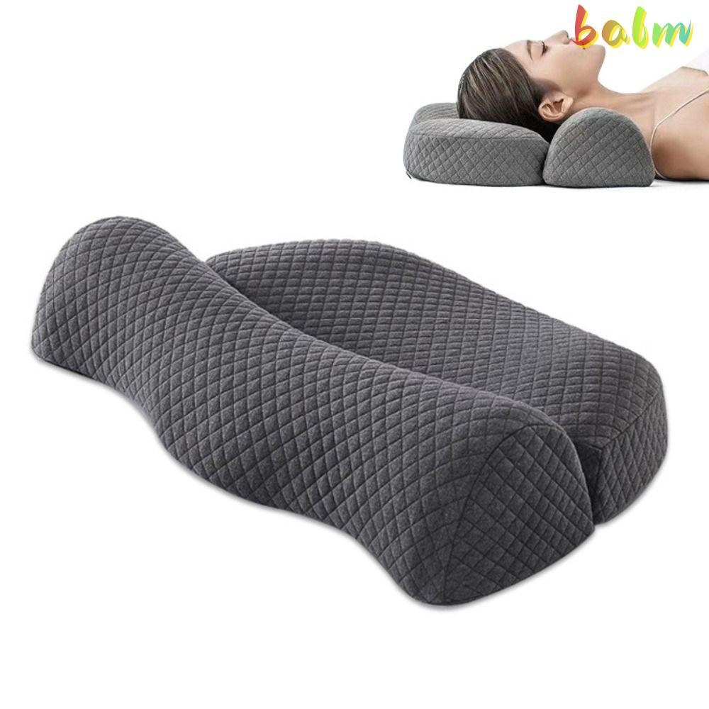 BALM Cervical Traction หมอนบรรเทาอาการปวดกล้ามเนื้อไหล่ Relaxer หมอนโฟมหน่วยความจํา,คอสนับสนุน High-Density Ergonomic หมอนรองคอสําหรับ Sleeping