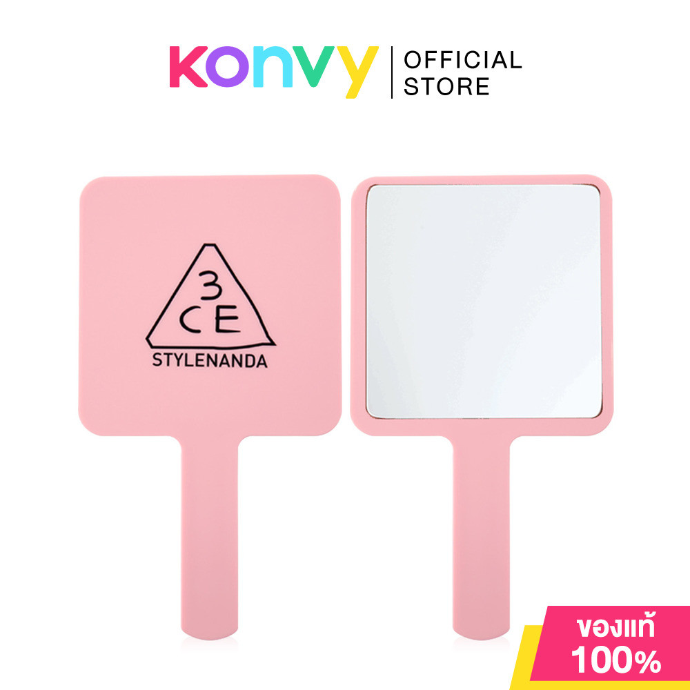 3CE Mini Square Hand Mirror 1pc กระจกสำหรับถือ ทรงสี่เหลี่ยม ไซส์มินิ.