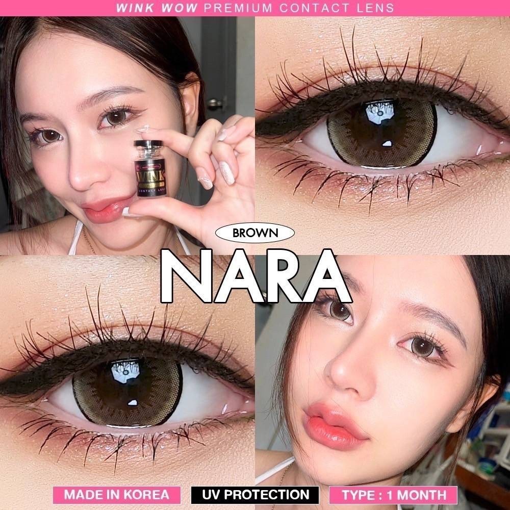 คอนแทคเลนส์ wink Nara ตาหวาน ขนาดตาโต กรองแสง