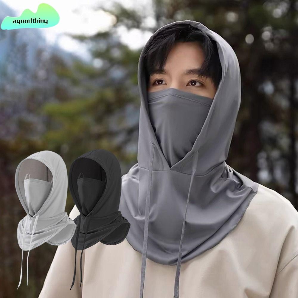 AGOODTHING Full Head , Quick Drying Breathable Ice Silk Sunscreen , Sunproof Sun/UV Protection Long Neck Covers Cycling Motorcycle Fishing