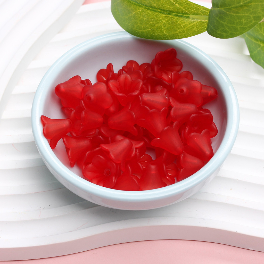 20 ชิ้นแฟชั่นโปร่งใส Frosted Morning Gory ดอกไม้ลูกปัดอะคริลิค DIY เครื่องประดับทําอุปกรณ์เสริม - รูปที่ 7