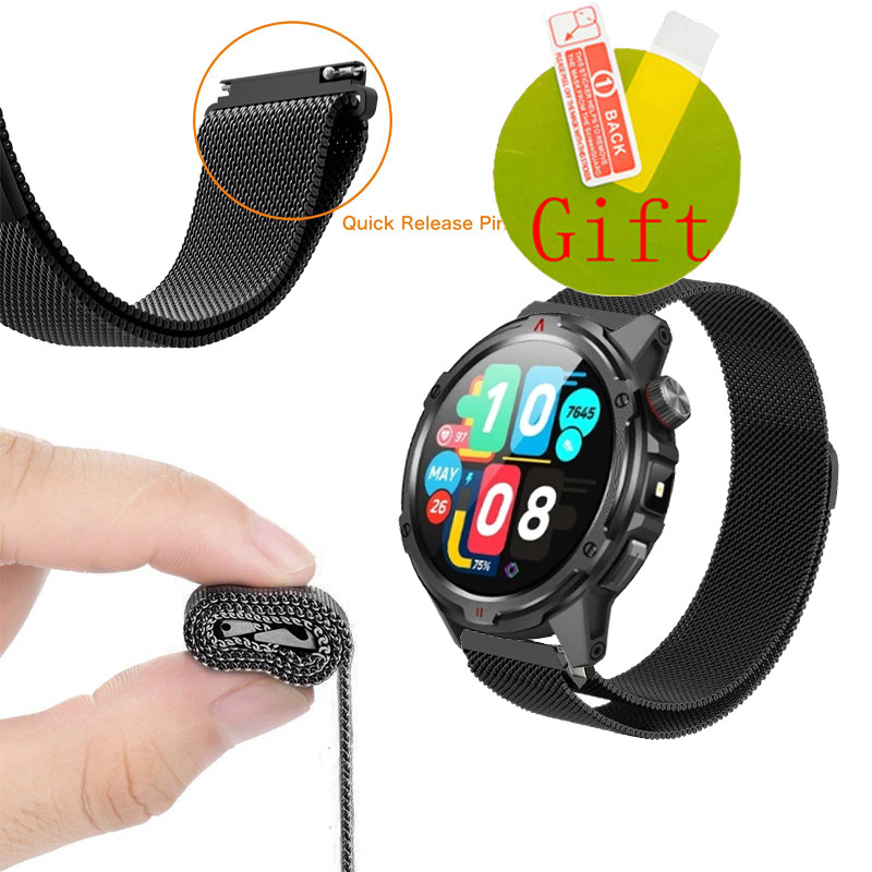 ฟิล์ม Aolon Tetra R4 สาย สายสแตนเลสสําหรับ Aolon TetraR4 smartwatch อุปกรณ์เสริมสายนาฬิกาอัจฉริยะ