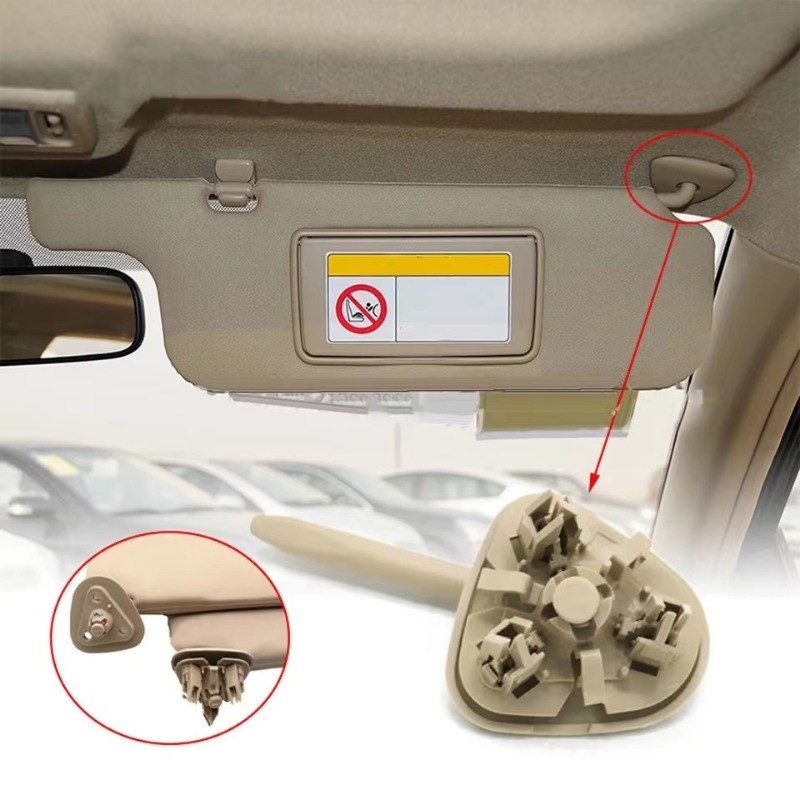 1 ชิ้น คลิปบังหน้าสําหรับ Toyota Corolla 2003-2012 ที่บังแดดหัวเข็มขัดคงที่คลิปบังแดด Sun visor เพลาหมุน