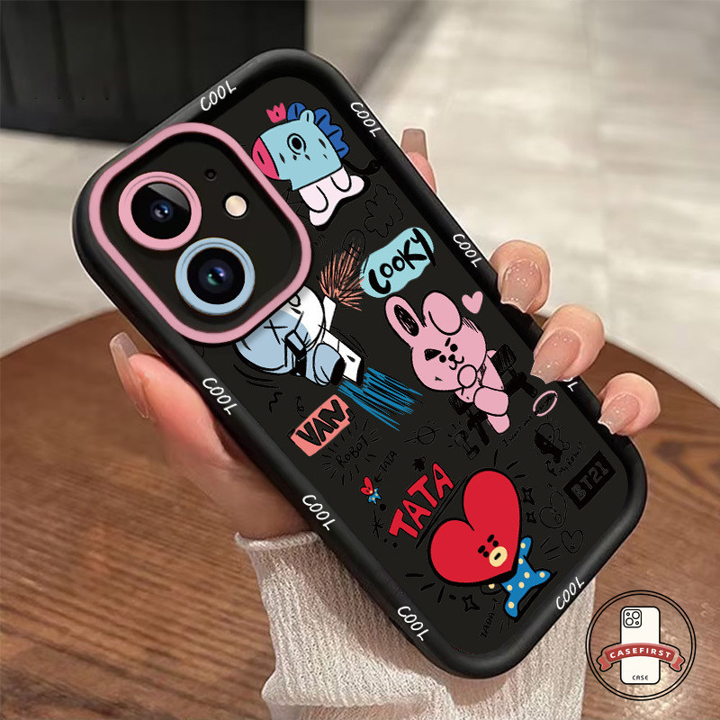 การ์ตูนแนวโน้มตลกกระต่ายอังกฤษอ่อนนุ่ม เคส Redmi 13C 9T A1 10A 12 9A 10 9C 10C 12C Note 13 12 11s 10s 11 Pro POCO X5
