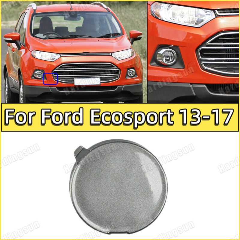 กันชนหน้าลากจูงhook Eye CoverฝาปิดสําหรับFord Ecosport 2013 2014 2015 2016 2017 Tow Hooking Trailerห