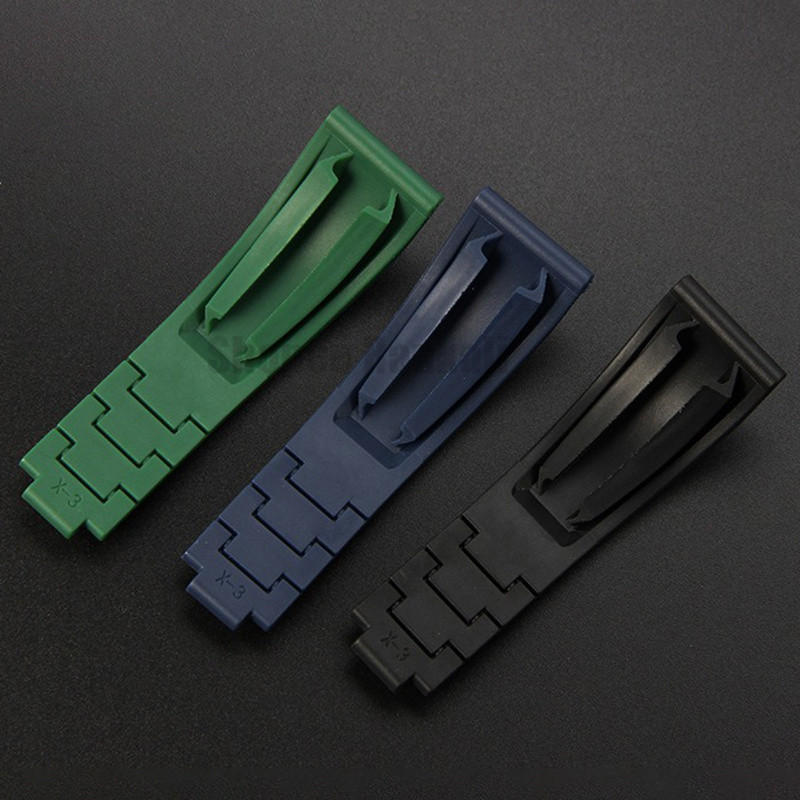สายนาฬิกาซิลิโคนสําหรับ Rolex Band พร้อมหัวเข็มขัดสไลด์แข็ง 20 มม.สร้อยข้อมือดําน้ํายางนุ่มสําหรับ GMT Daytona Submariner สายรัดข้อมือ