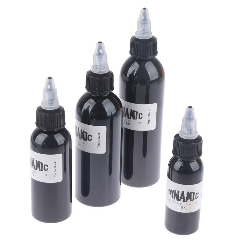 หมึกสักลาย 30/60/90mlสีสักไดนามิคแท้ หมึกสักสีดำ Tattoo ink หมึกสัก สีสักไดนามิคแท้ เหมาะสำหรับเครื่องสัก - รูปที่ 4