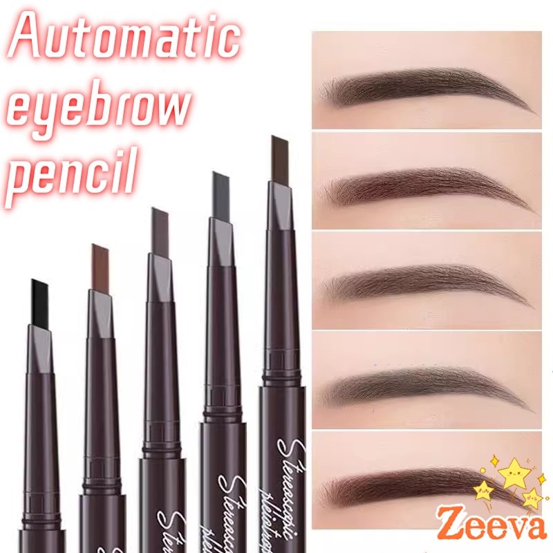 Zeeva ดินสอเขียนคิ้ว หัวคู่ กันน้ำ ทนทานกว่า  2 หัว  automatic eyebrow pencil